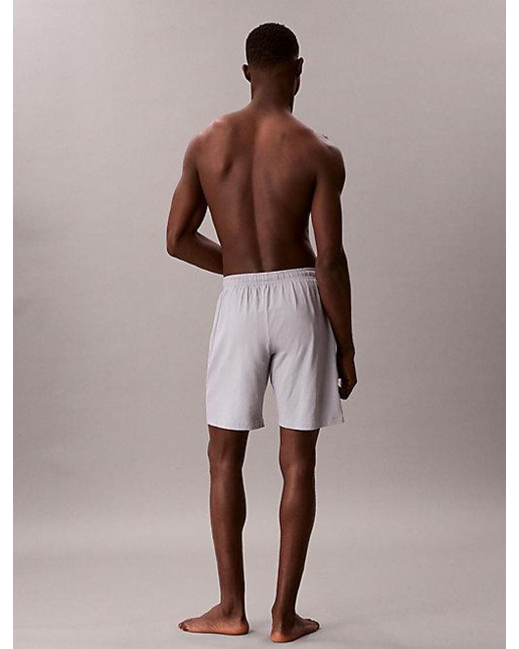 Calvin Klein Brown Pyjama Shorts Icon Cotton Stretch Graphic for men