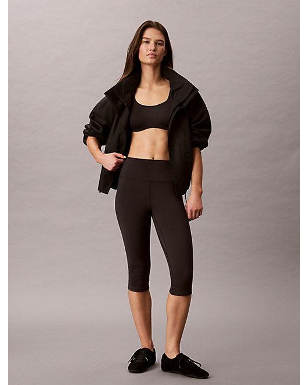 Calvin Klein Black Sport Quick Dry Low Impact Sports Bra