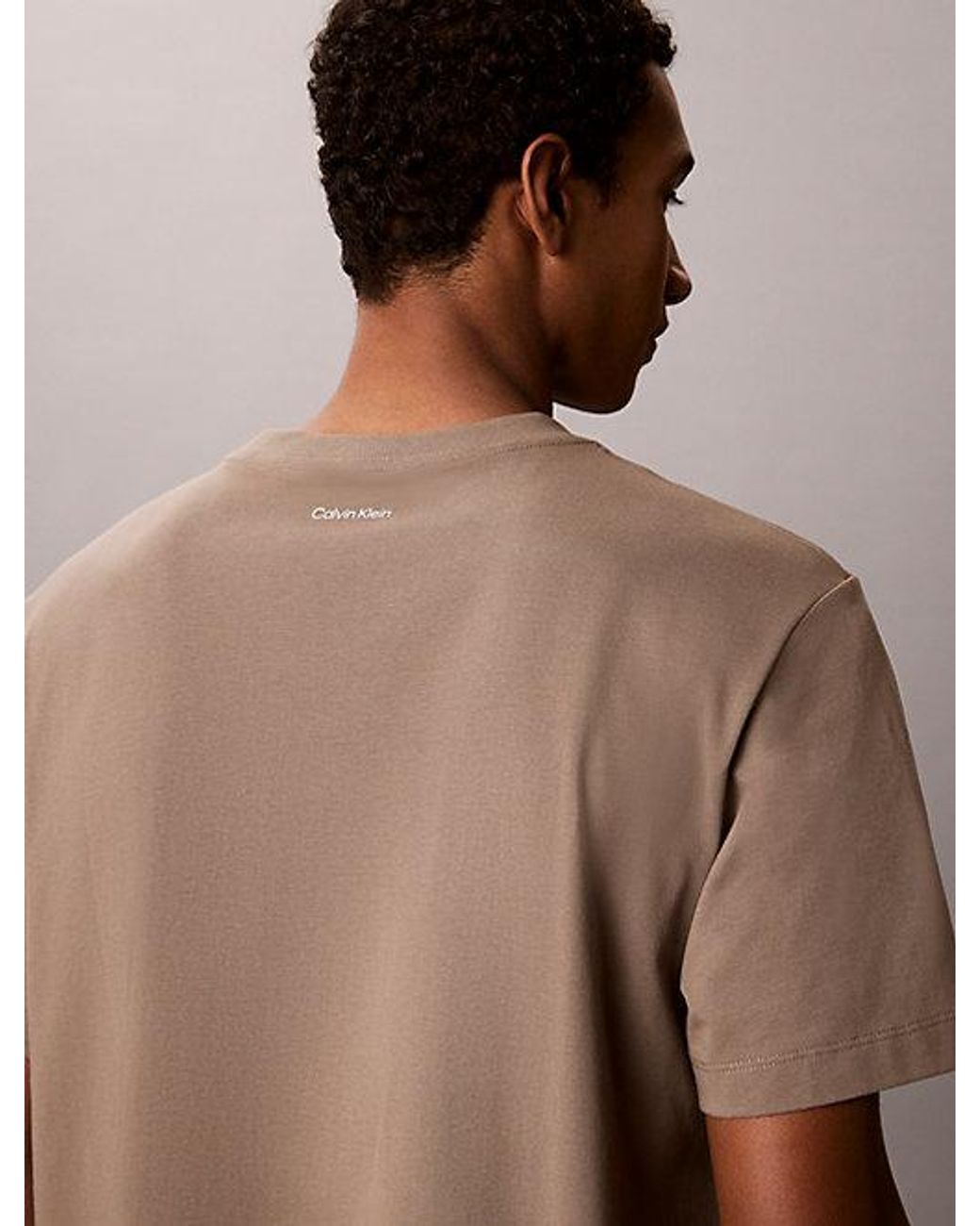 Calvin Klein Blue Jeans Relaxed Logo T-Shirt for men