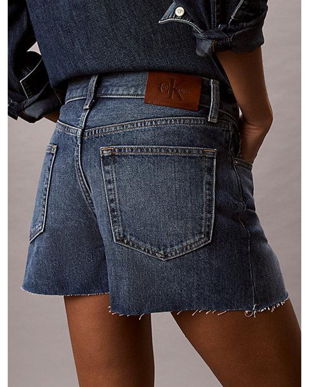 Calvin Klein Blue Jeans 90S Relaxed Denim Shorts