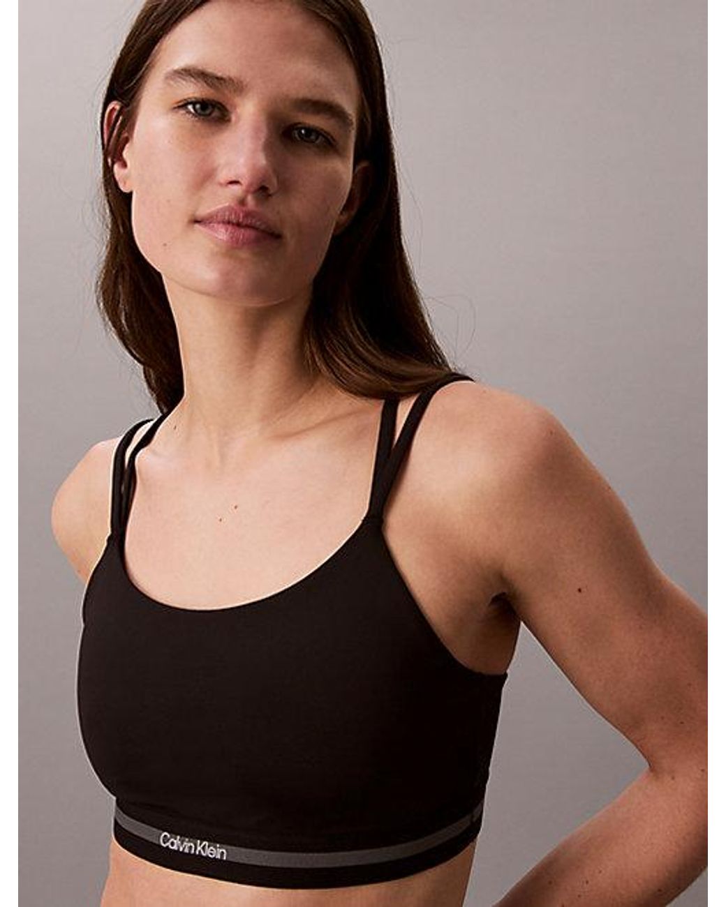 Calvin Klein Black Sport Quick Dry Low Impact Sports Bra