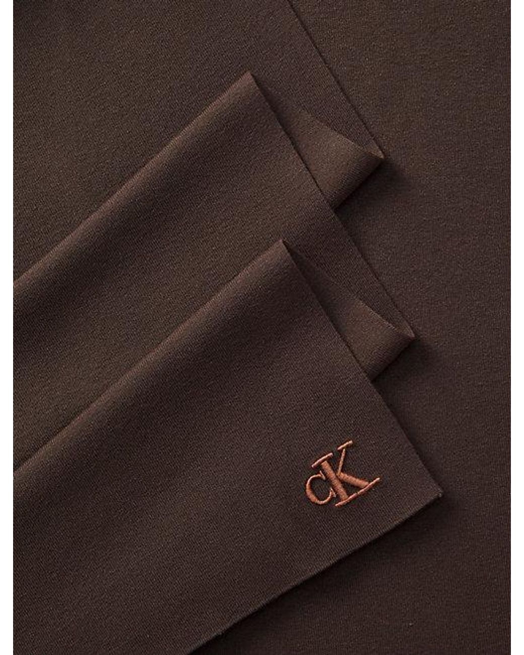 Calvin Klein Brown Signature Logo Scarf