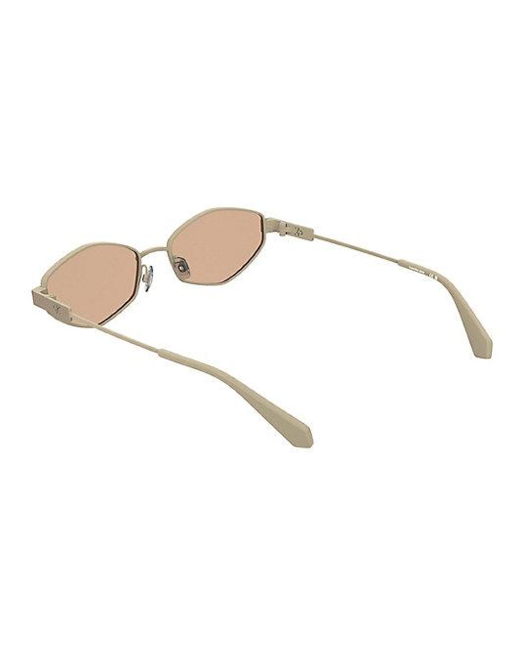 Calvin Klein White Jeans Modified Rectangle Sunglasses