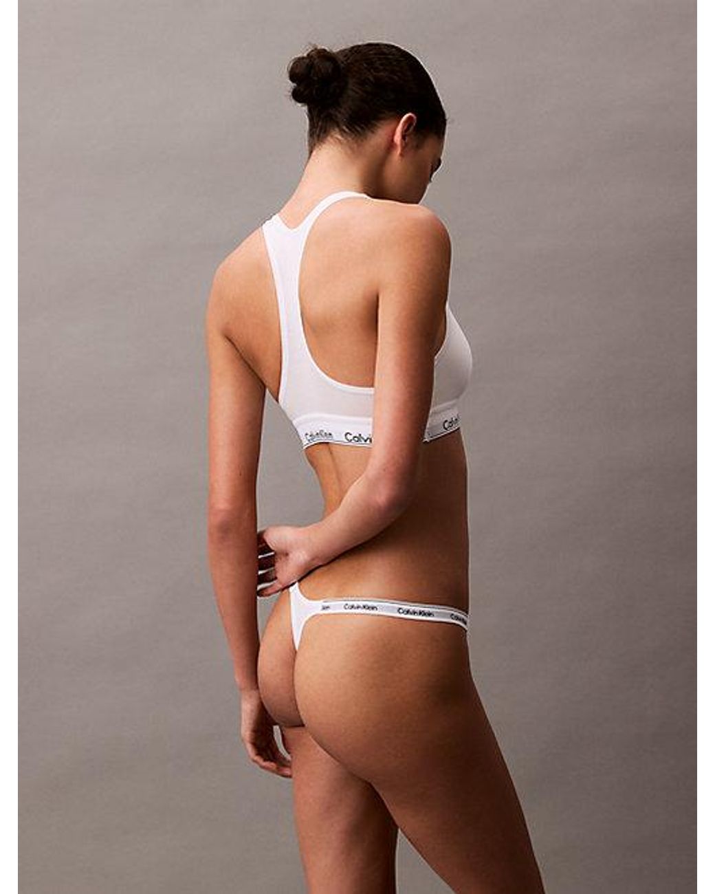 Calvin Klein String in het White