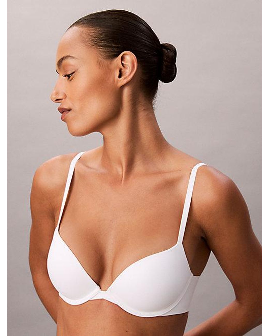 Calvin Klein Brown Push Up Plunge Bra Perfectly Fit