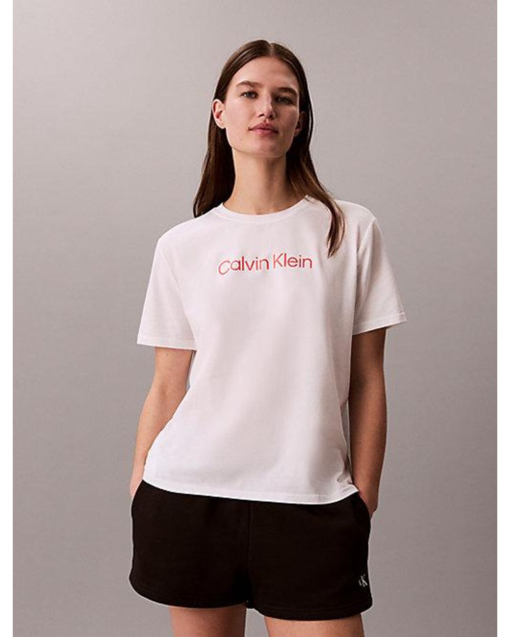 Calvin Klein Pink Sport Breathable Quick Dry Travel T-Shirt
