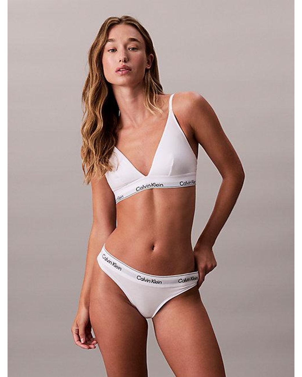Calvin Klein String in het White