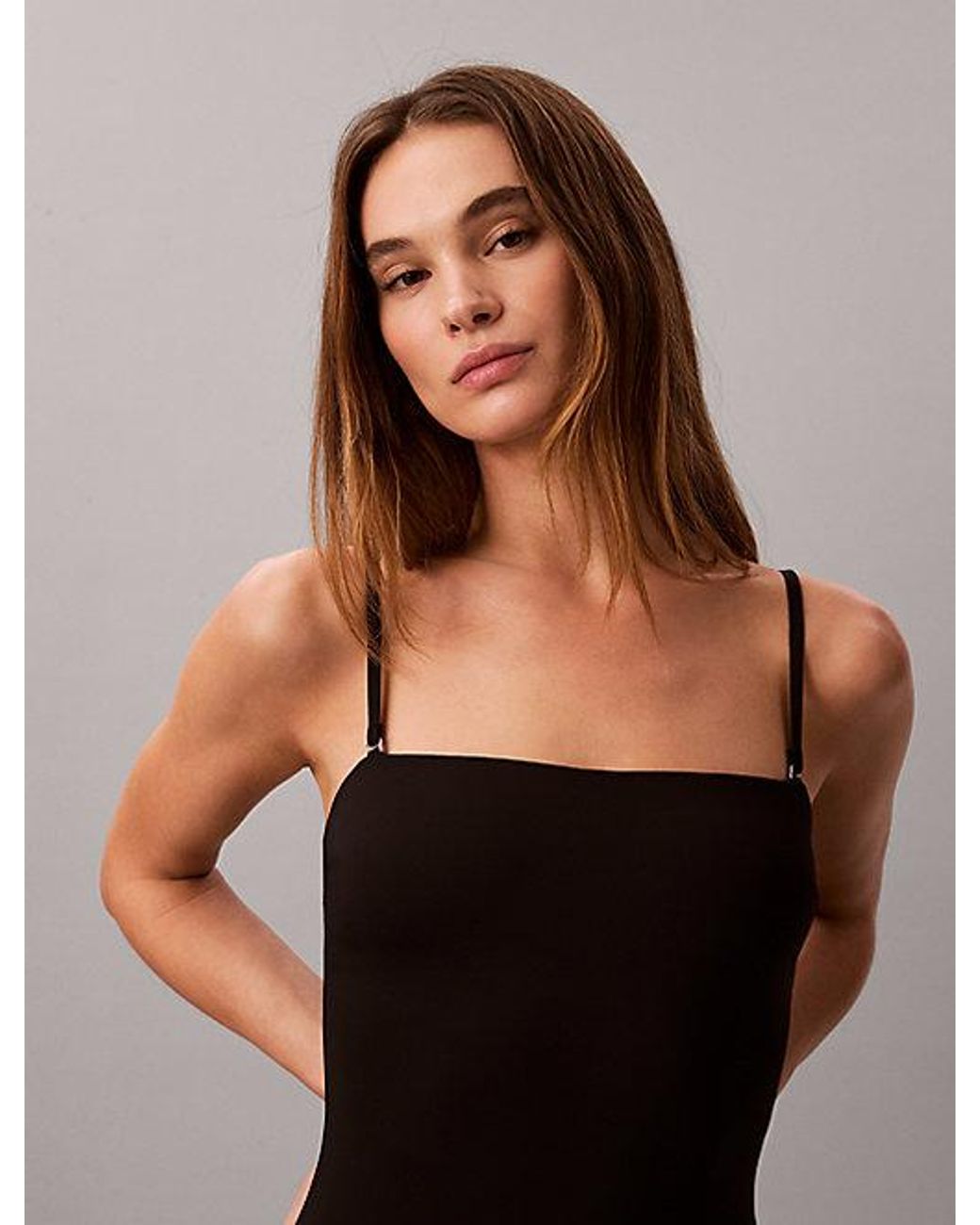 Calvin Klein Black Bandeau Swimsuit Essentials