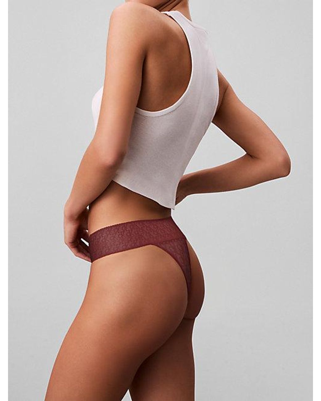 Calvin Klein String in het White