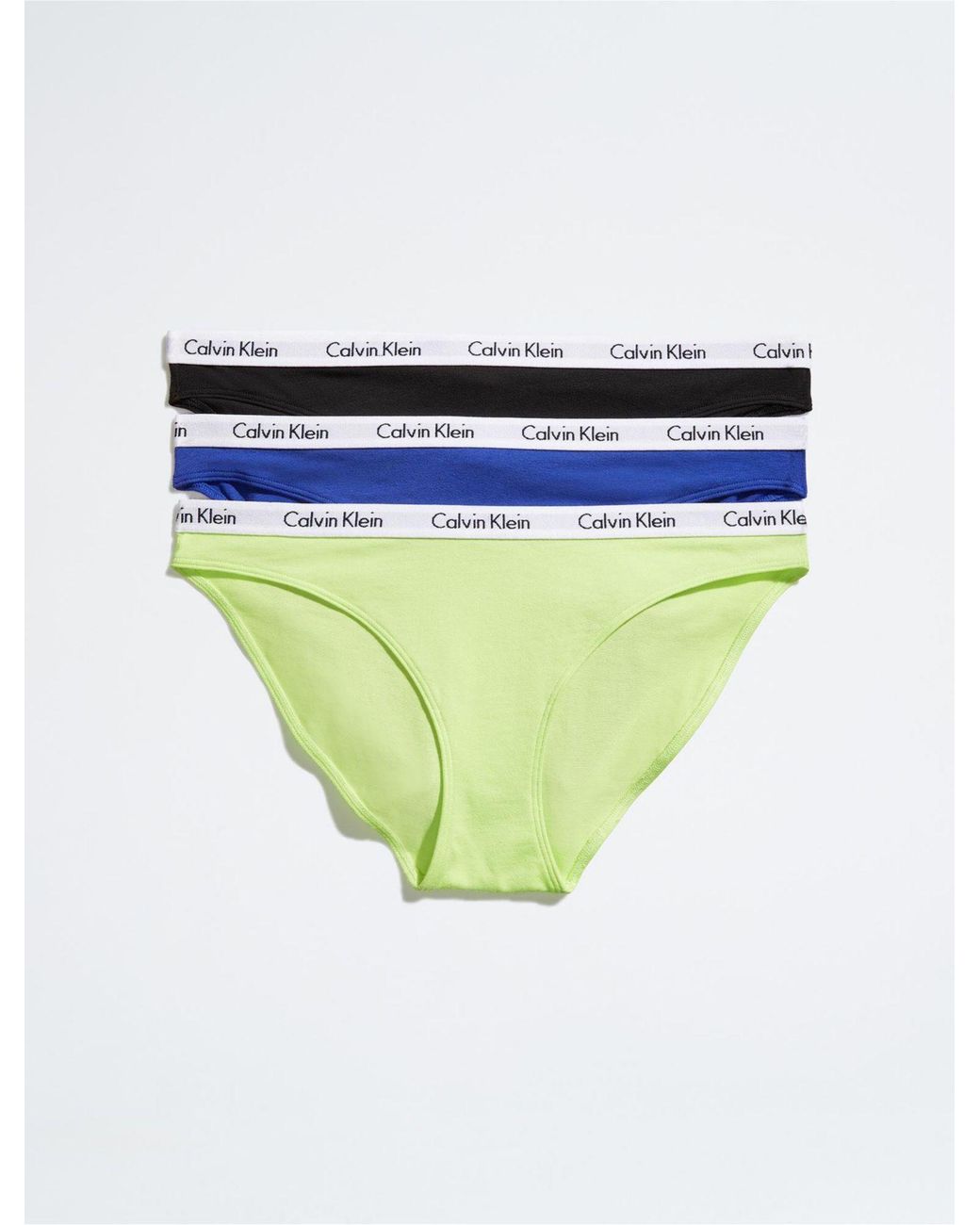 Calvin Klein Carousel 3-pack Bikini in Blue