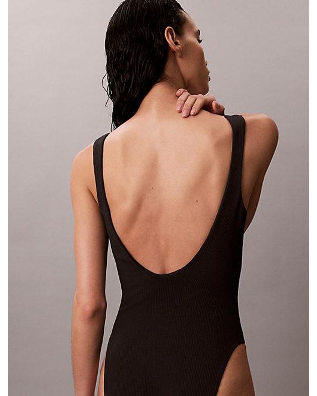 Calvin Klein Shapewear Badpak in het Black