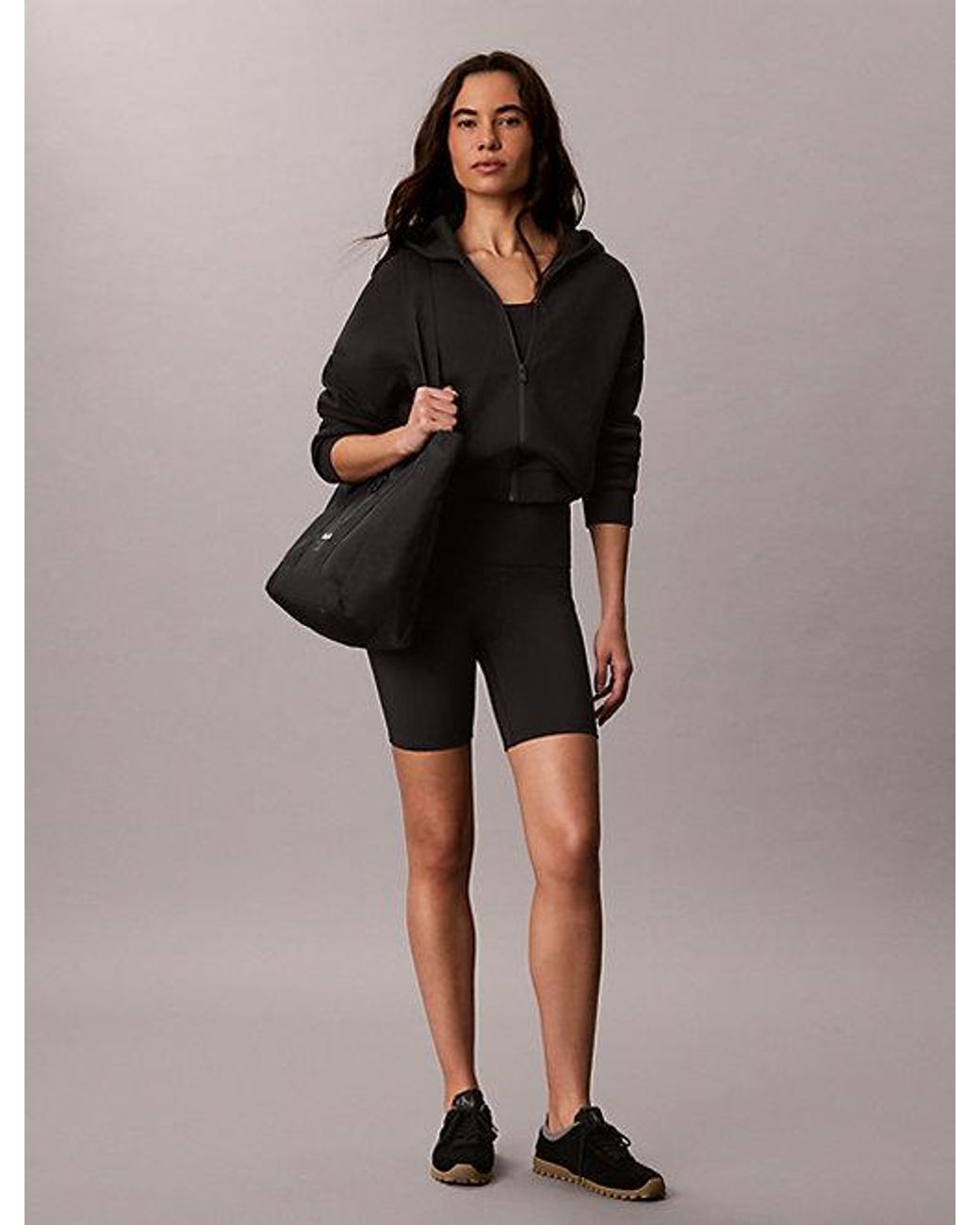 Calvin Klein Black Sport Quick Dry High Rise Bike Shorts