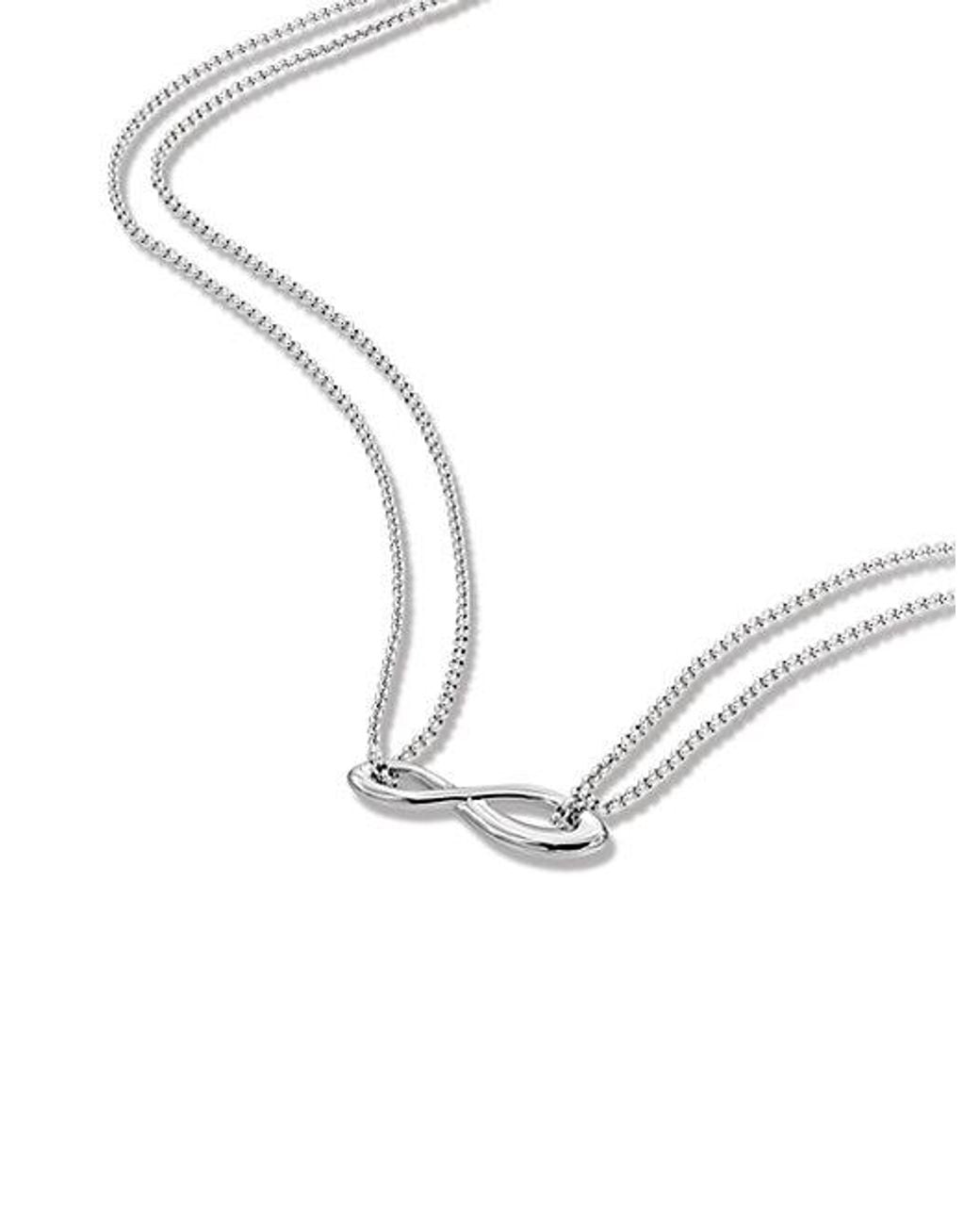 Calvin Klein White Jeans Stainless Steel Infinity Necklace