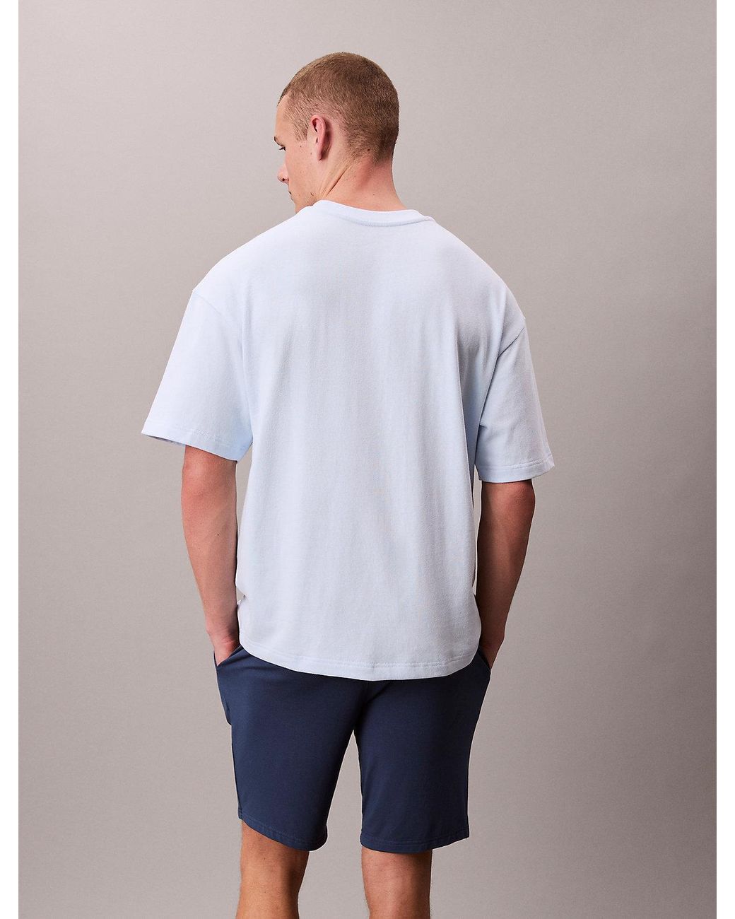 Ensemble De Pyjama Court Calvin Klein pour homme en coloris White