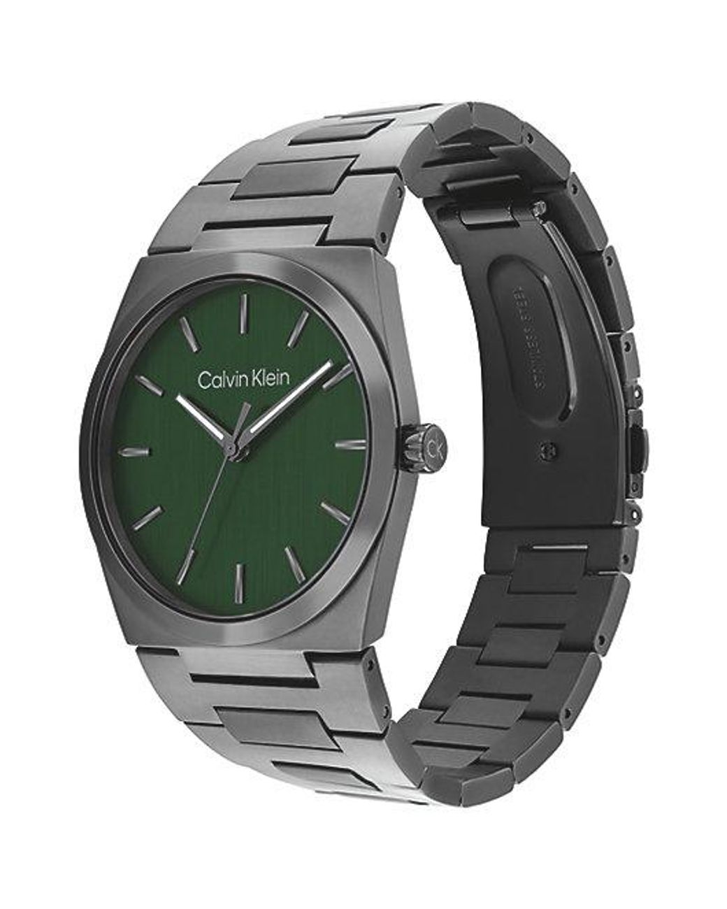 Calvin Klein Gray Plated Steel Bracelet Watch for men