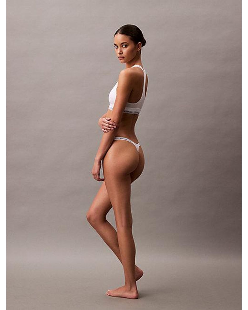 Calvin Klein String in het White