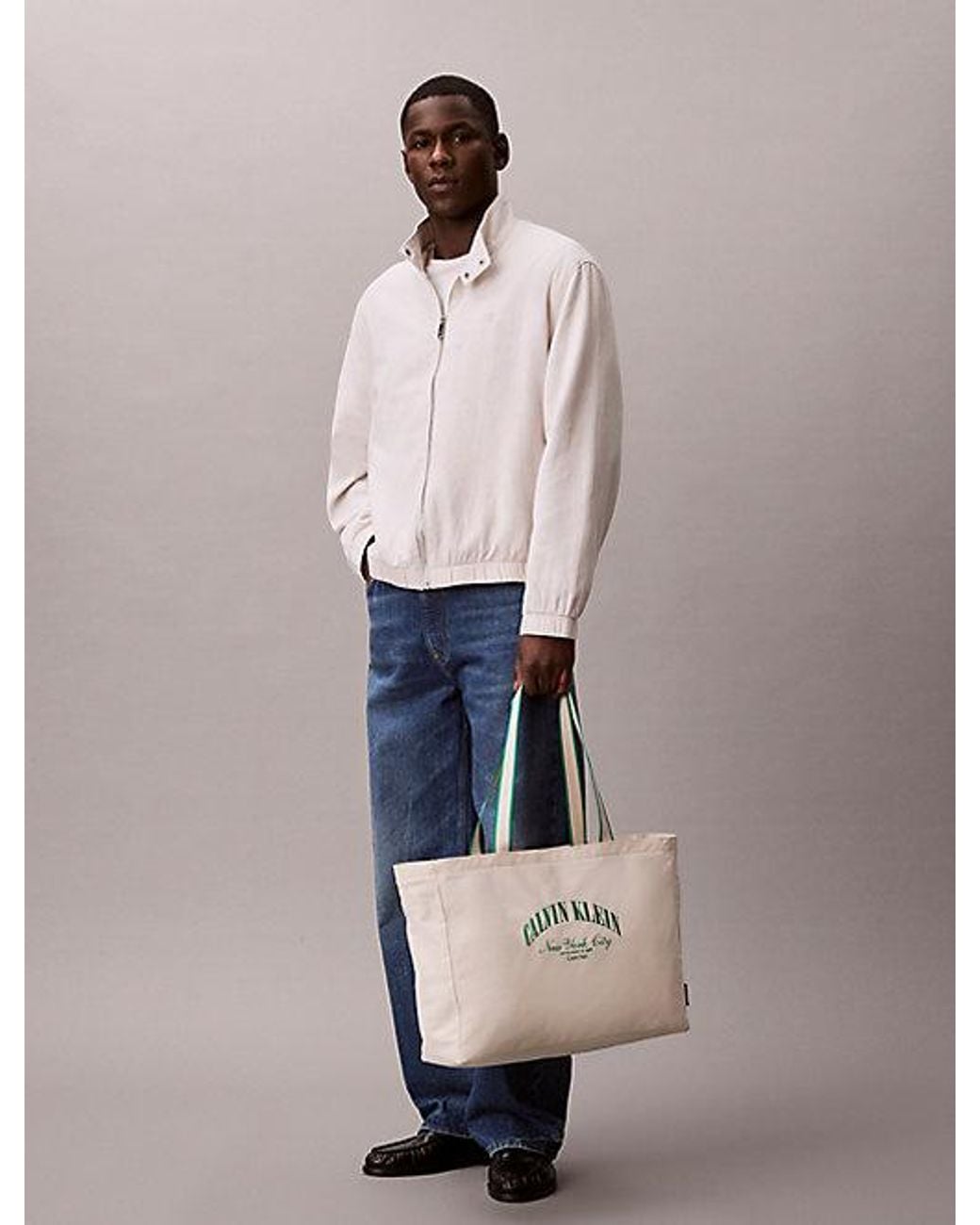 Calvin Klein Natural Heritage Crest Logo Tote Bag for men