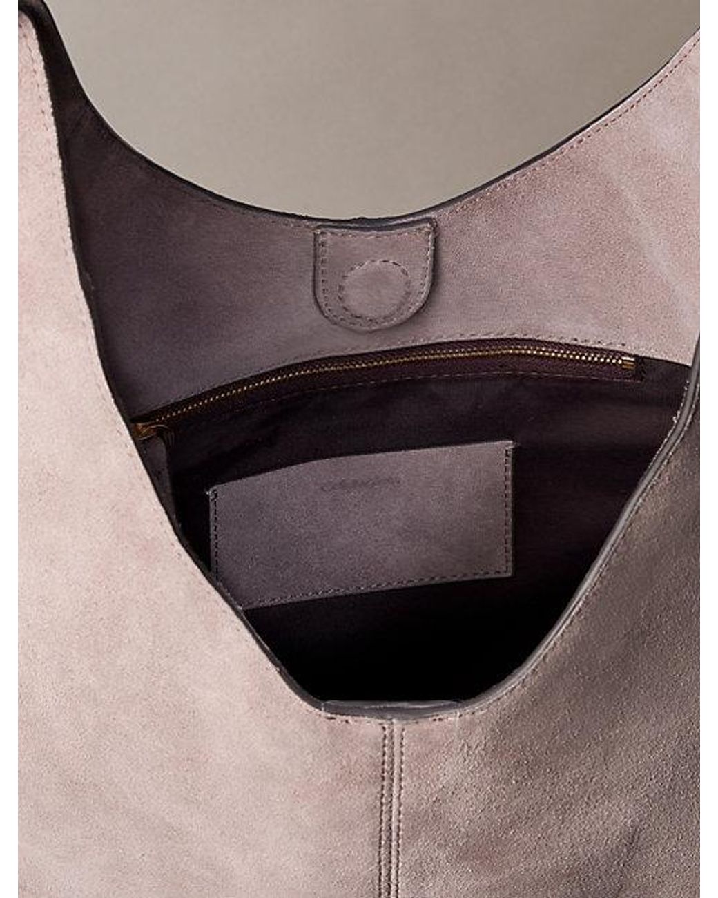 Calvin Klein Multicolor Large Soft Suede Shoulder Bag