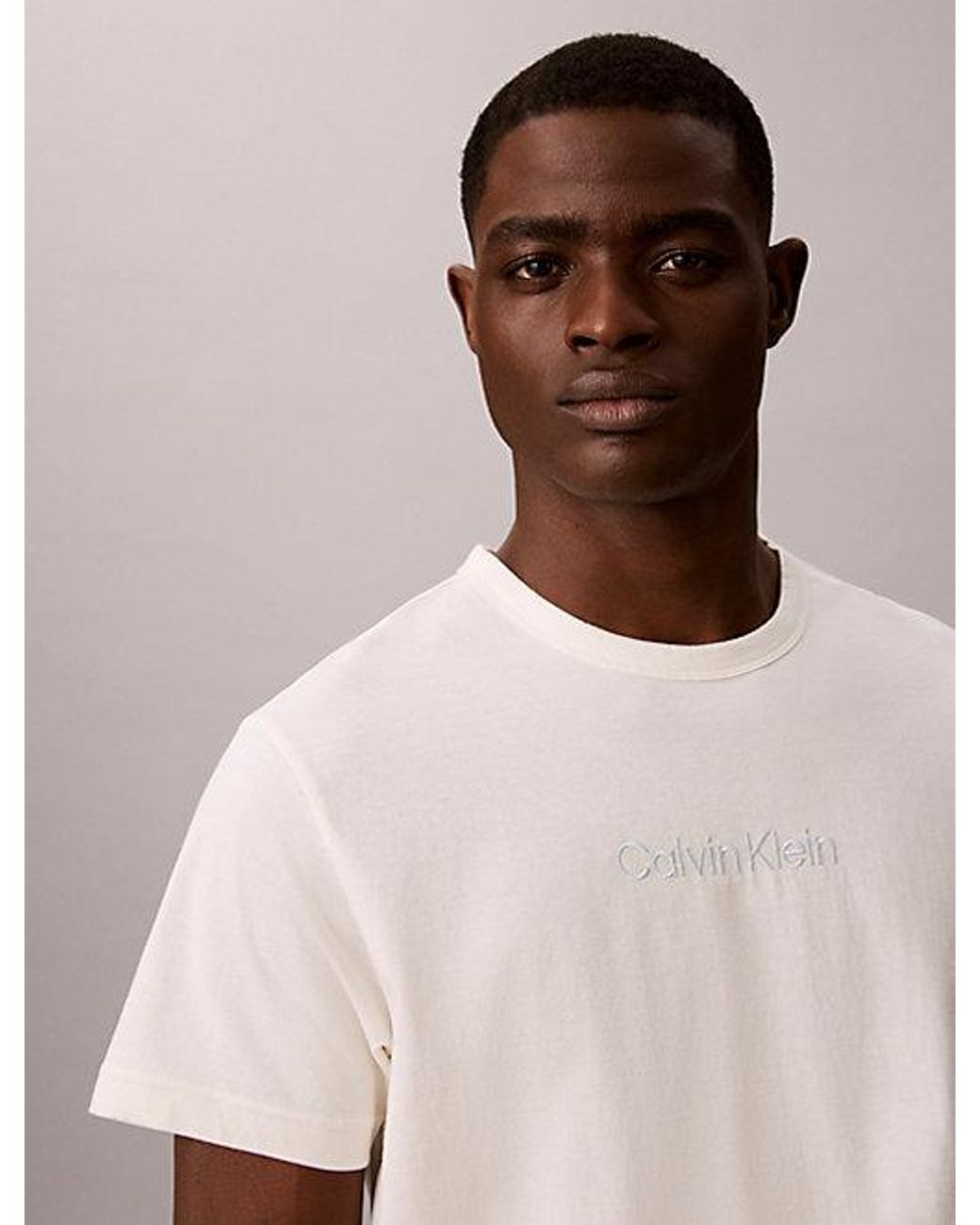 Calvin Klein Natural Shorts Pyjama Set Heritage Cotton Poplin for men