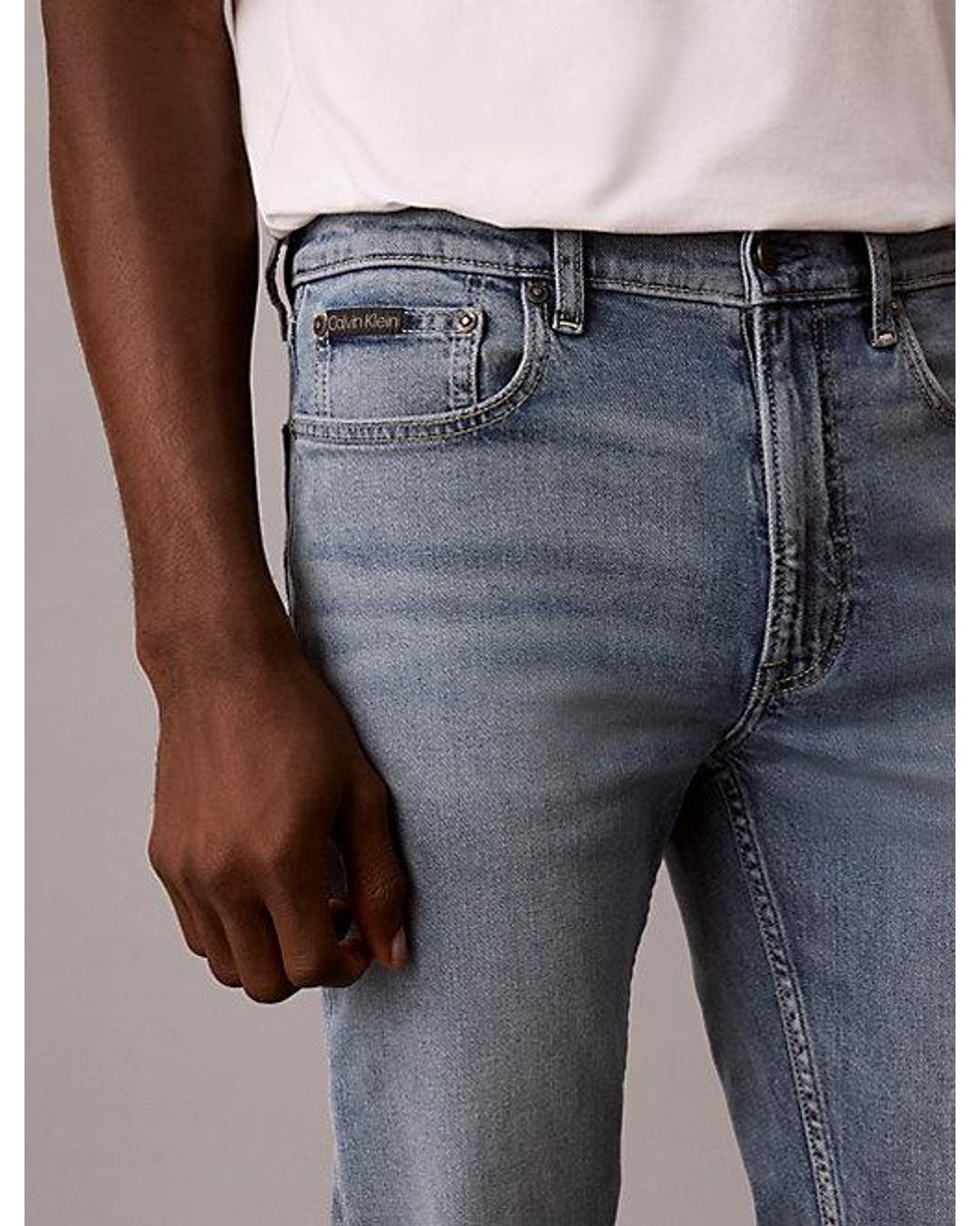 Calvin Klein Multicolor Slim Straight Jeans for men