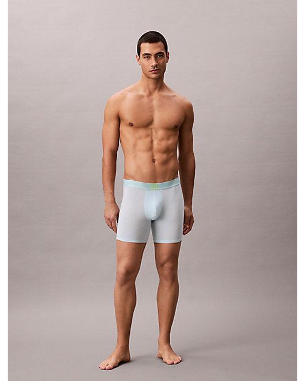 Calvin Klein 3-Pack Boxer Briefs in het Green voor heren
