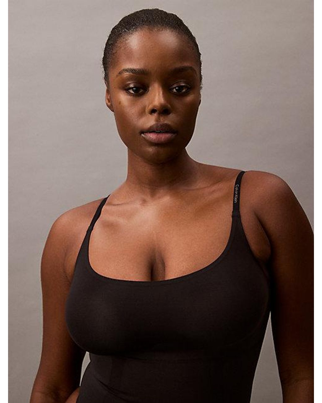 Calvin Klein Shapewear String Body in het Brown