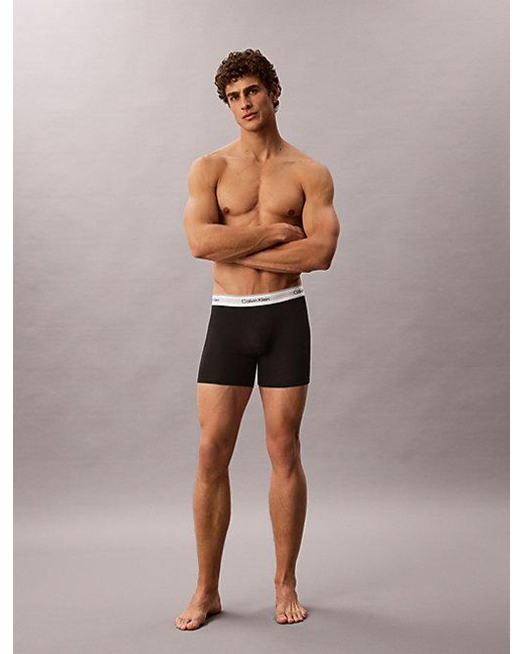 Calvin Klein Black 3 Pack Boxer Briefs for men