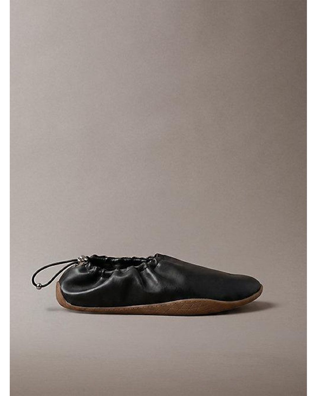 Calvin Klein Gray Leather Hybrid Ballet Trainers