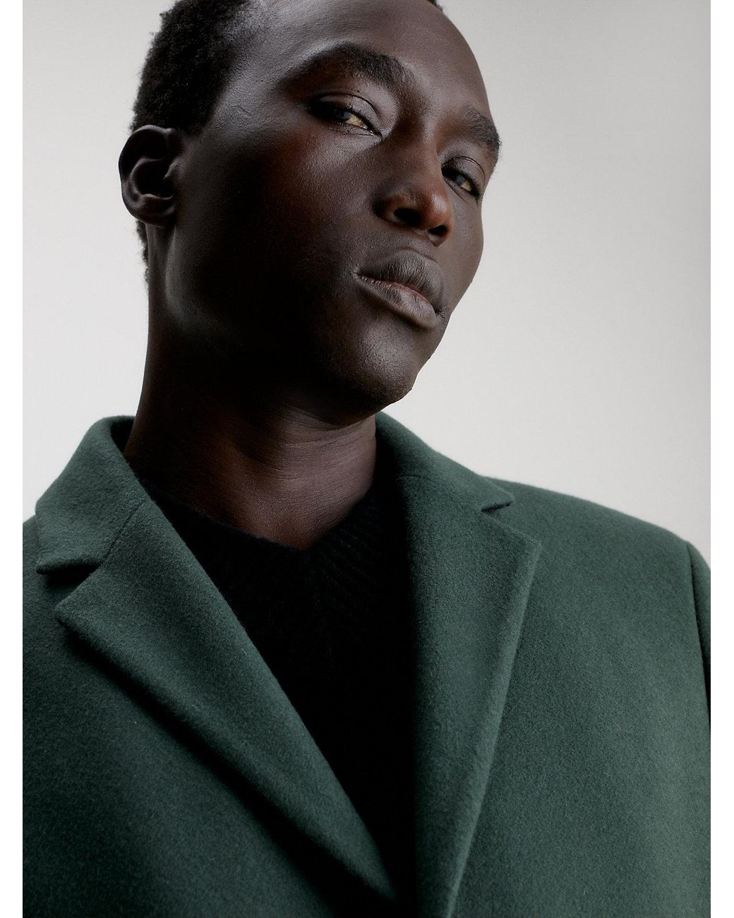 Calvin klein green shop coat