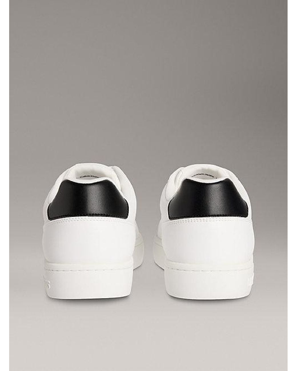 Calvin Klein Metallic Jeans Leather Signature Logo Trainers for men