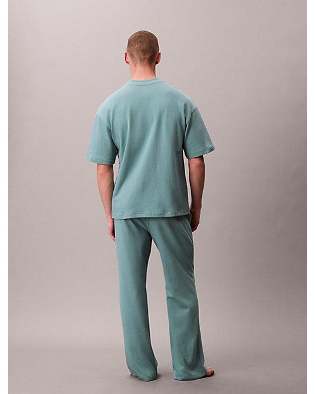 Calvin Klein Blue Pyjama Pants Icon Jersey Knit for men