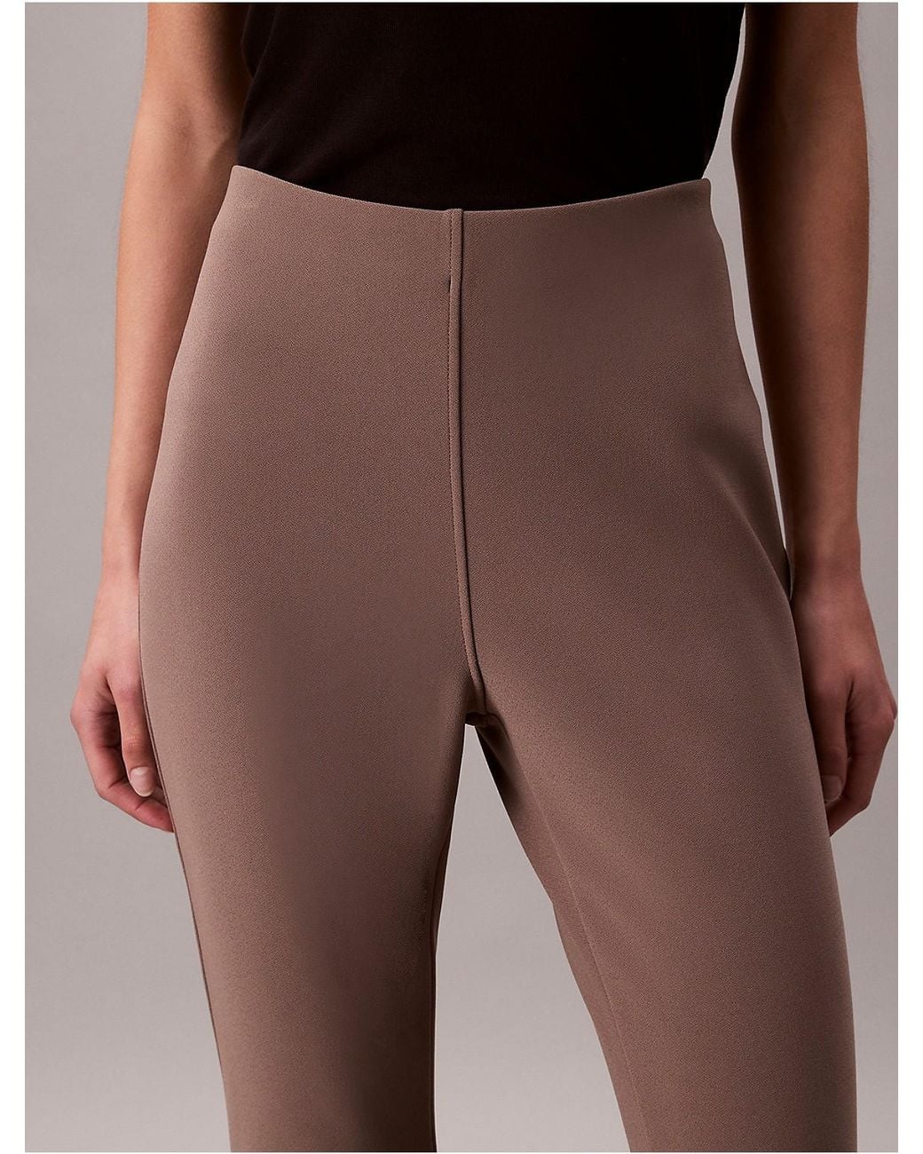 Calvin Klein Multicolor Tailored Knit Flared Pull-On Pants