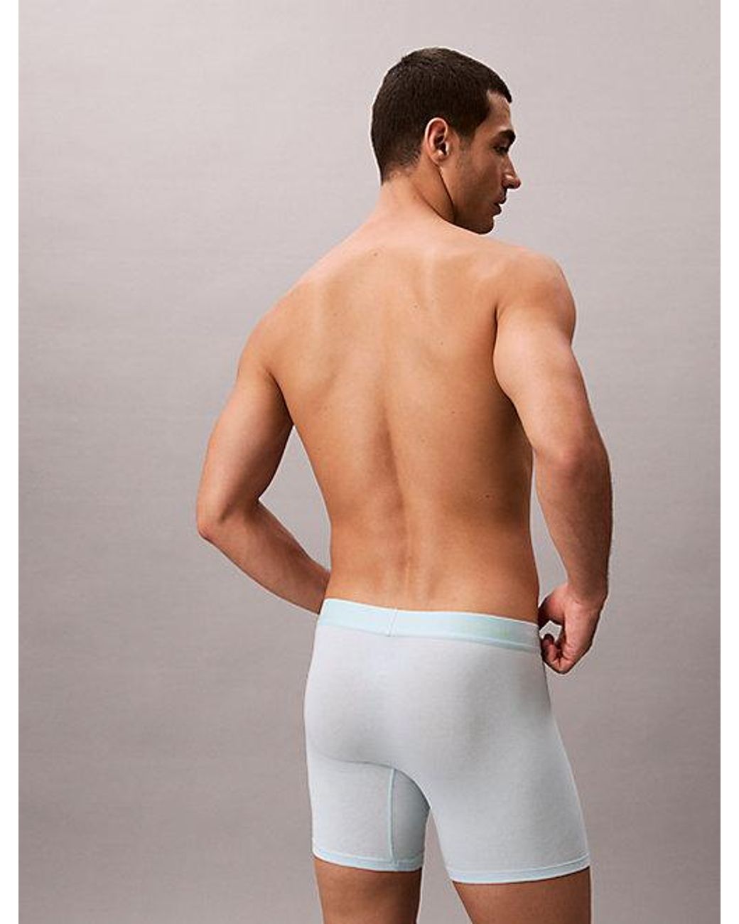 Calvin Klein 3-Pack Boxer Briefs in het Green voor heren