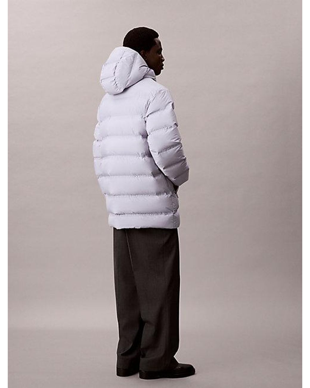 Calvin Klein Multicolor Channelled Down Puffer Coat for men