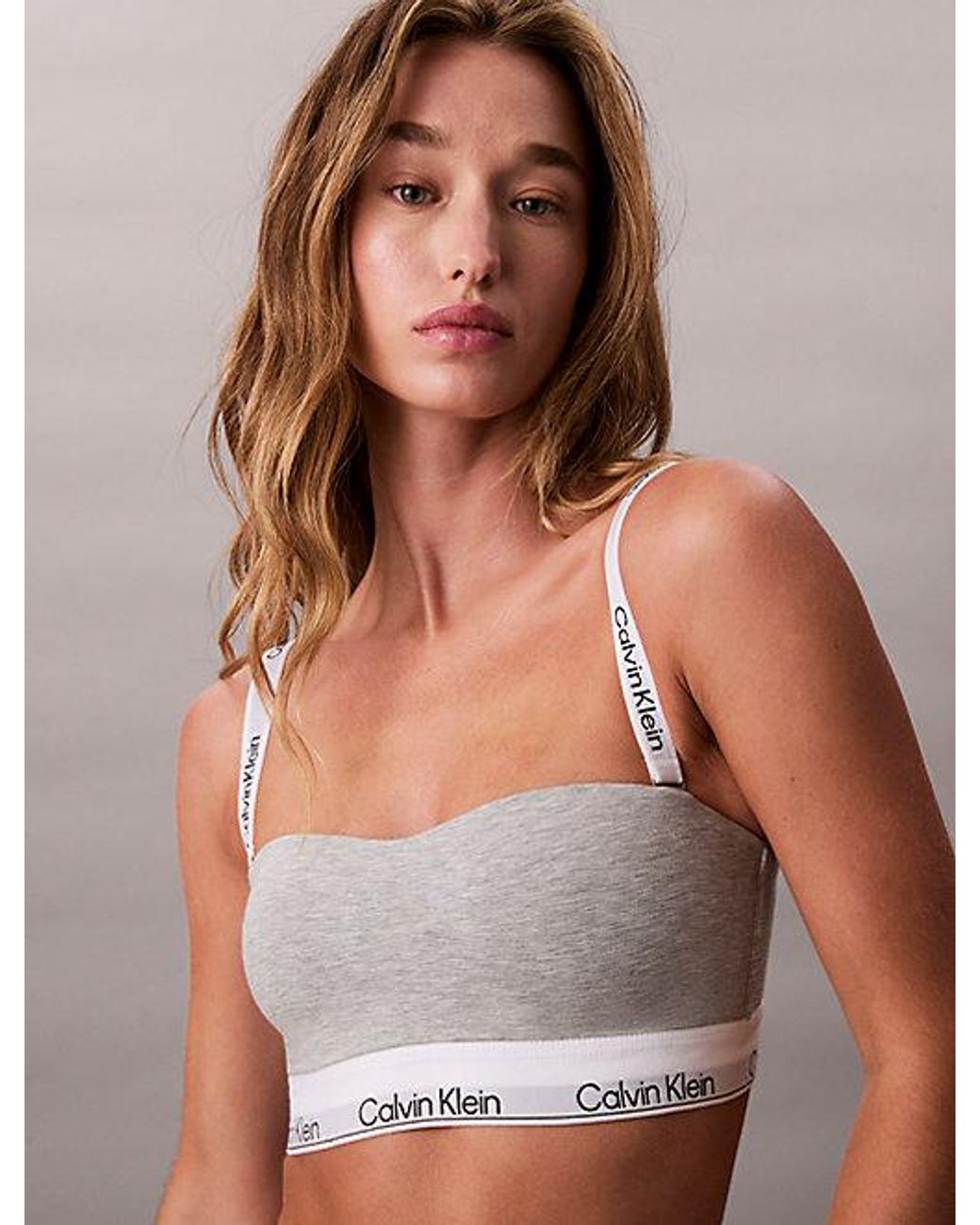 Calvin Klein Multicolor Bandeau Bralette Icon Cotton Modal