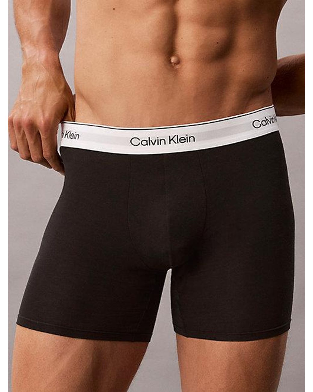 Calvin Klein Black 3 Pack Boxer Briefs for men