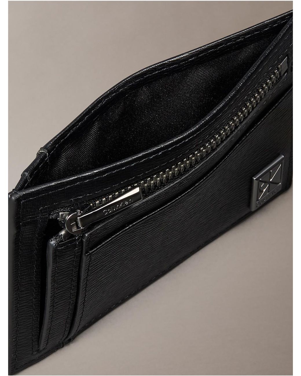Calvin Klein Black Emblem Logo Cardholder for men