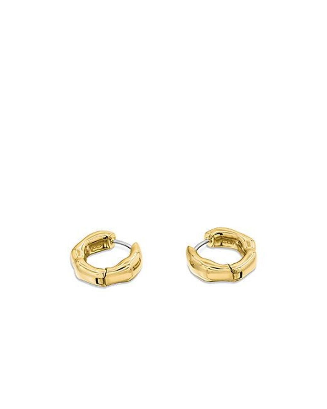 Calvin Klein Metallic Jeans Fluid Forms Hoop Earrings