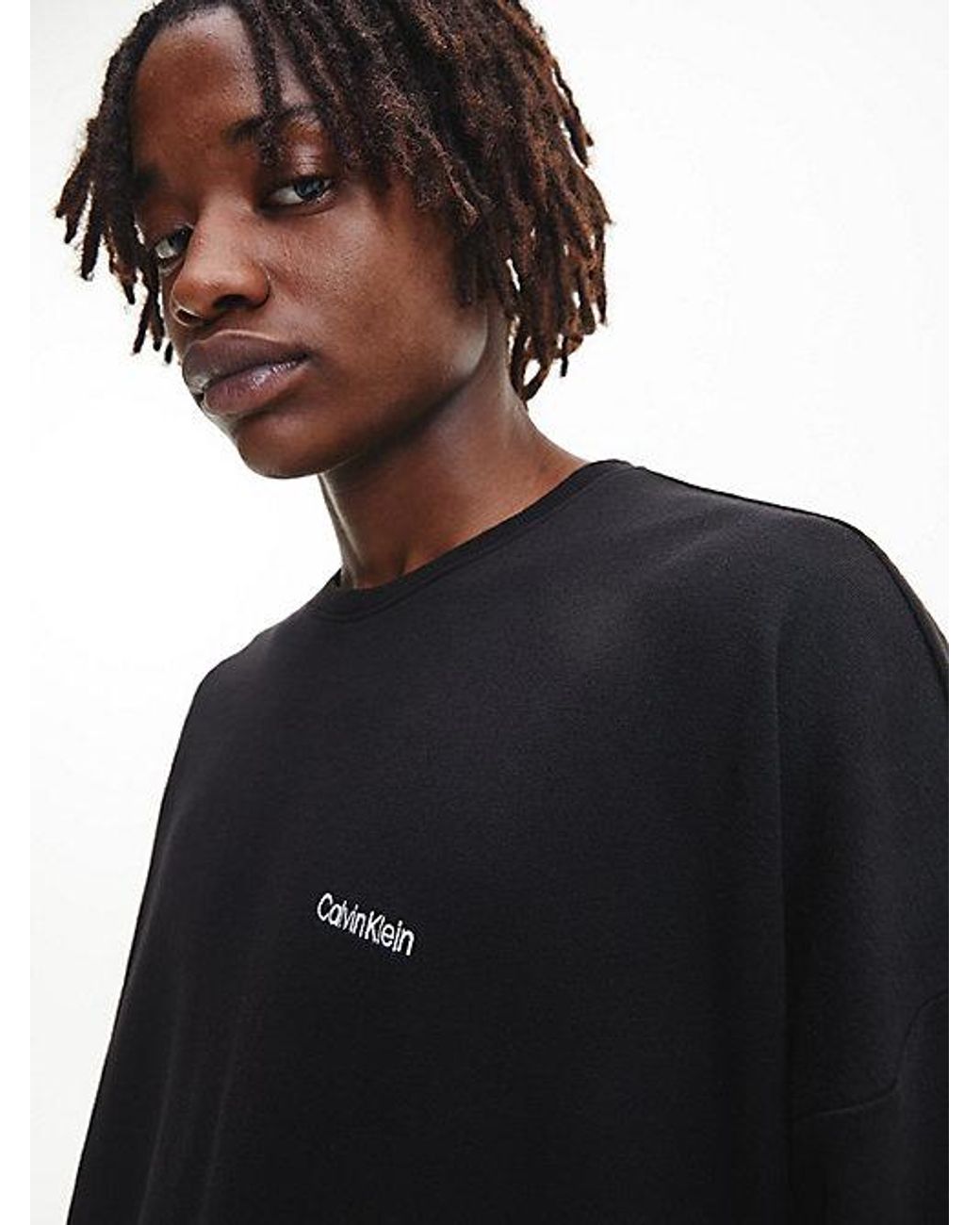 Calvin Klein Blue Lounge Sweatshirt Modern Cotton for men