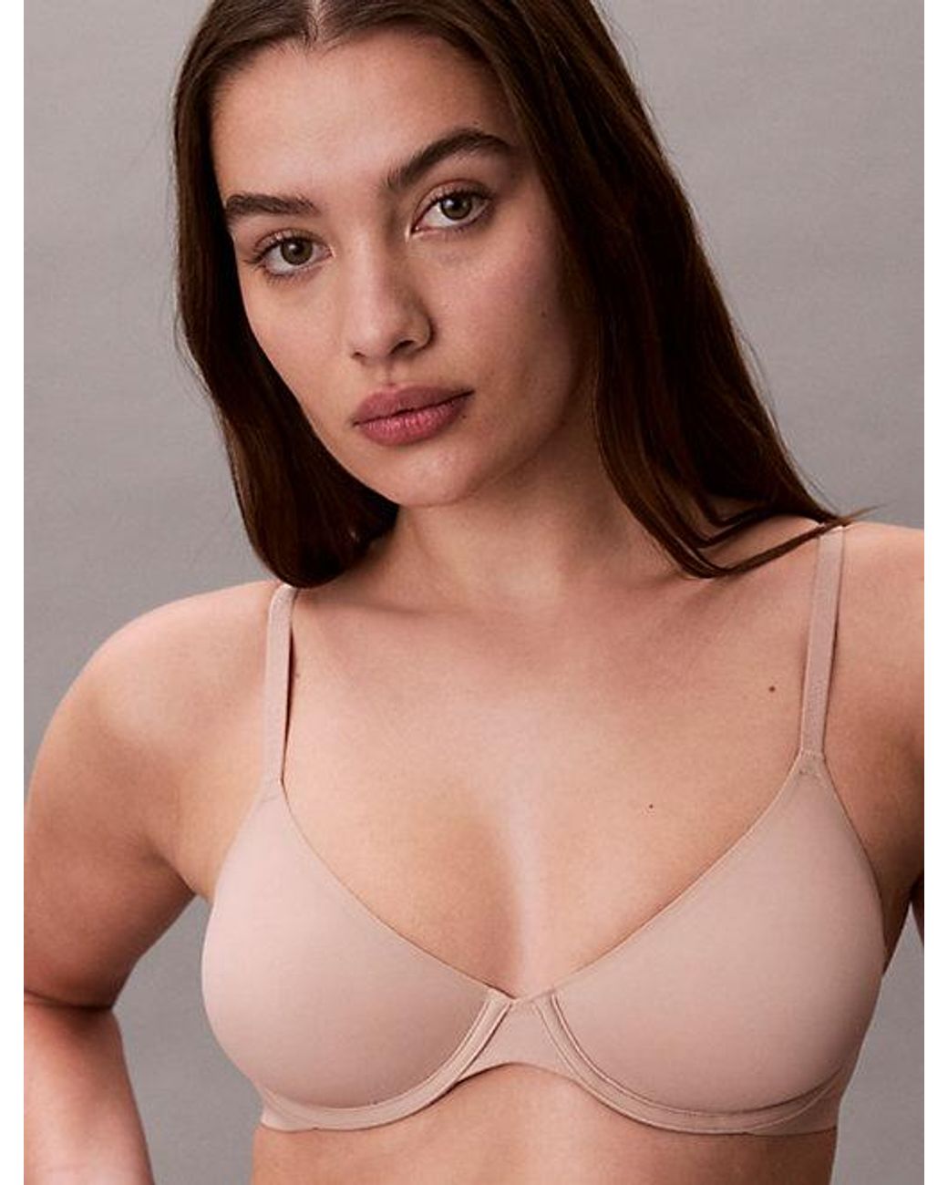 Calvin Klein Natural Unlined Demi Bra Perfectly Fit Ultra Light
