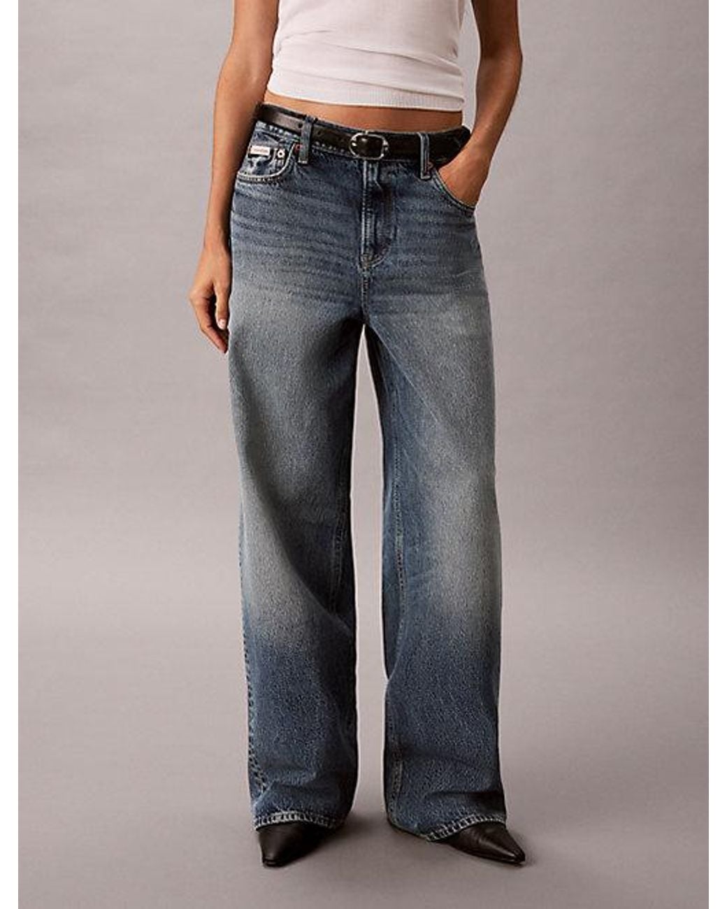 Calvin Klein Multicolor Jeans Low Rise Cinched Baggy Jeans