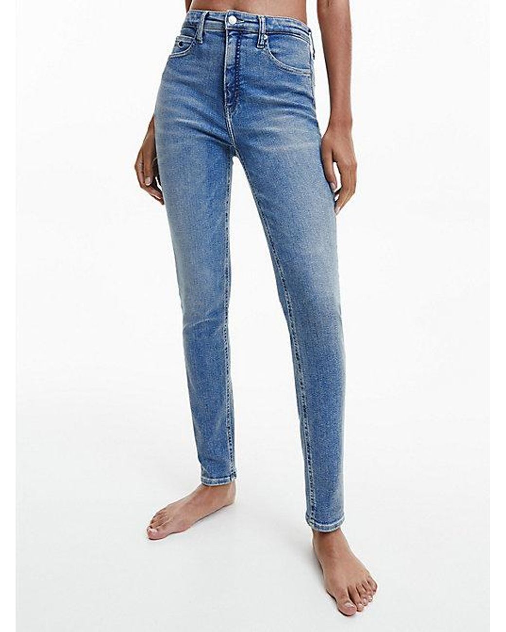 High Rise Skinny Jeans de Calvin Klein de color Azul | Lyst
