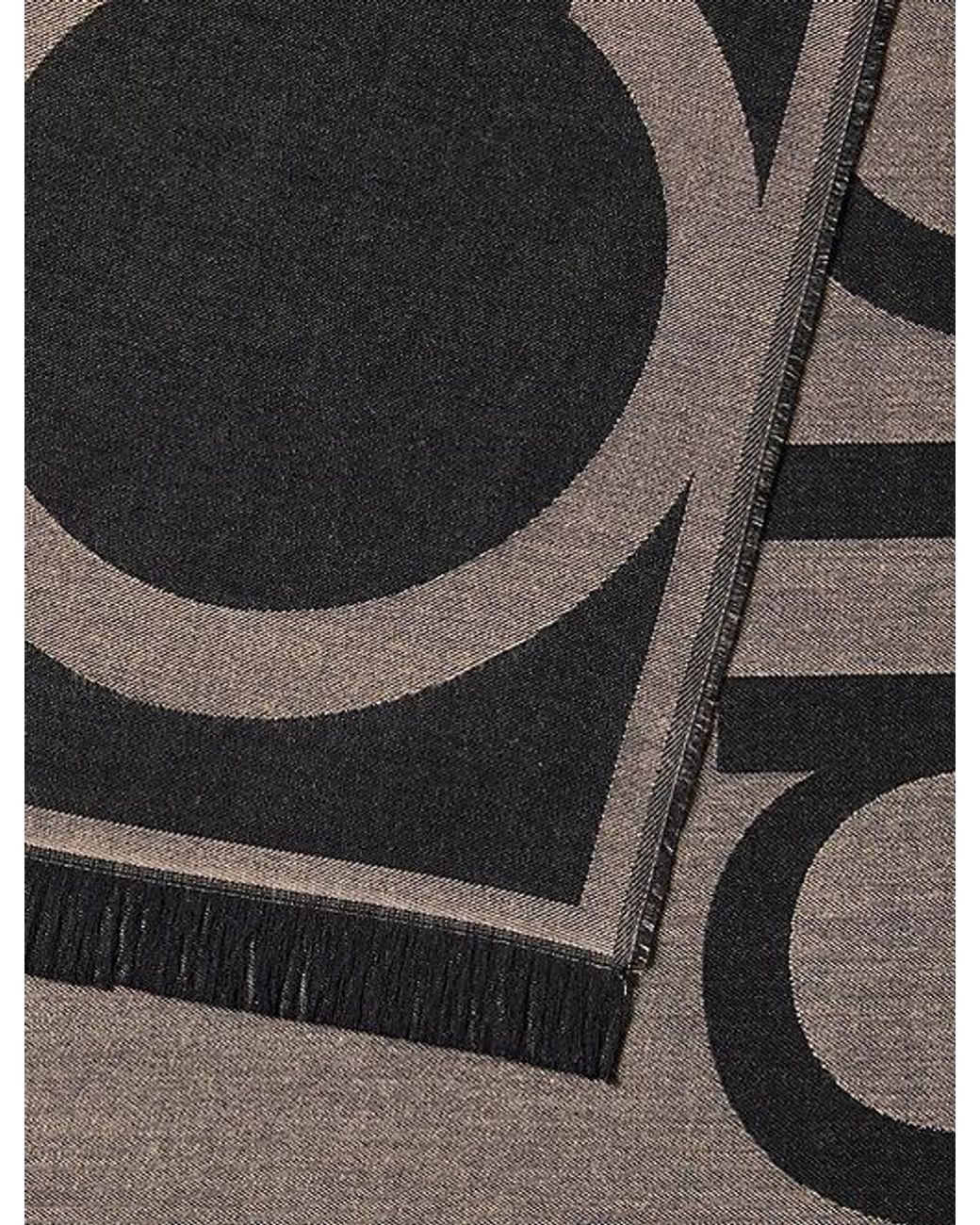 Calvin Klein Black Logo Jacquard Stole