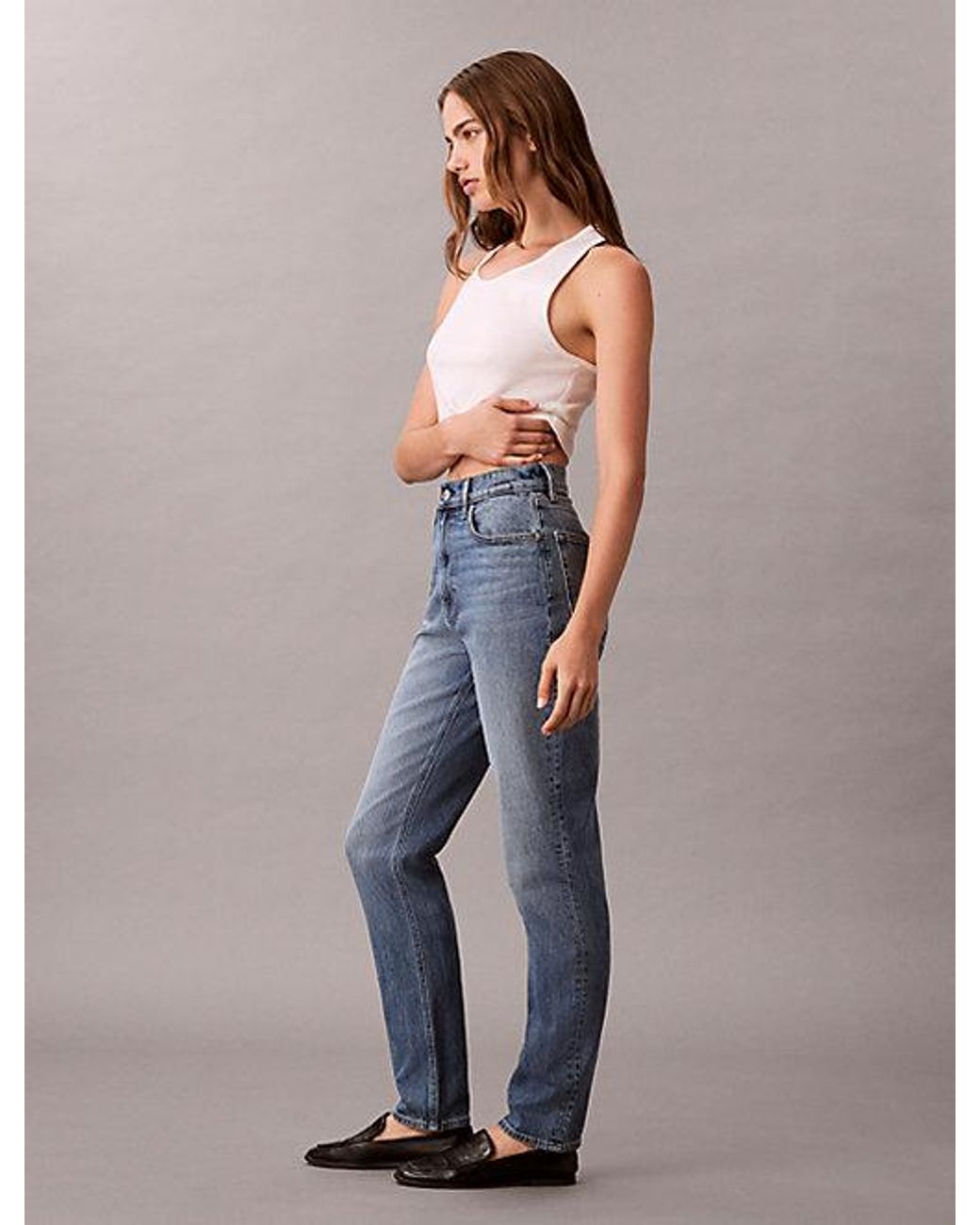 Calvin Klein Blue Jeans Mom Jeans