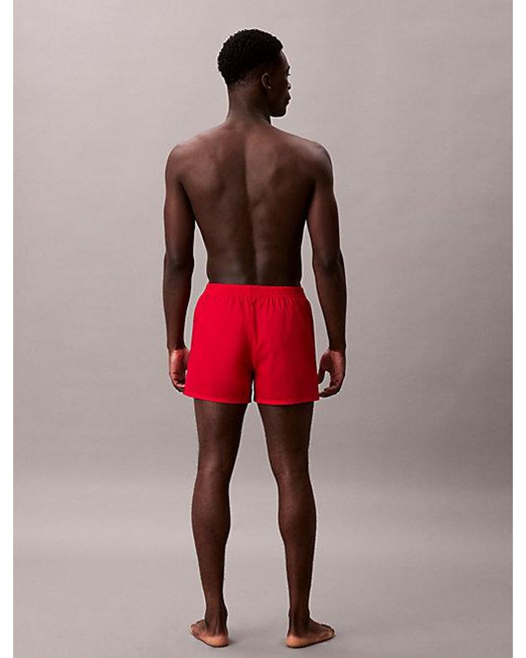 Calvin Klein Red Slim Fit Boxers Icon Logo for men