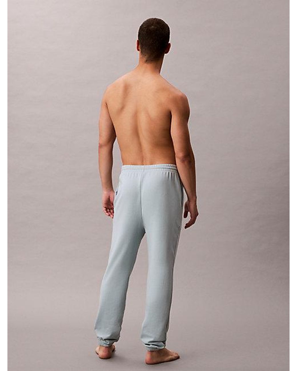 Calvin Klein Gray Lounge Joggers Icon Cotton French Terry for men