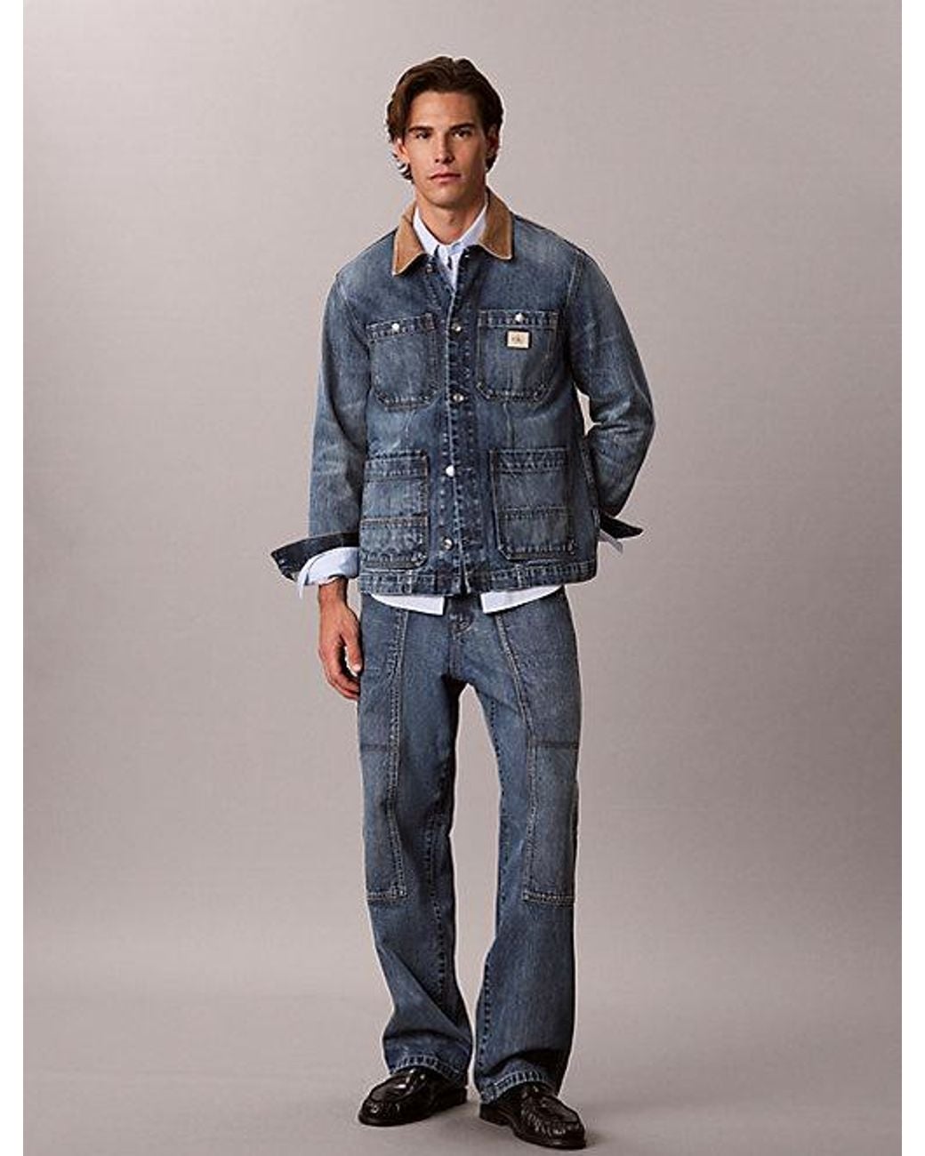 Calvin Klein Blue Jeans Straight Carpenter Jeans for men