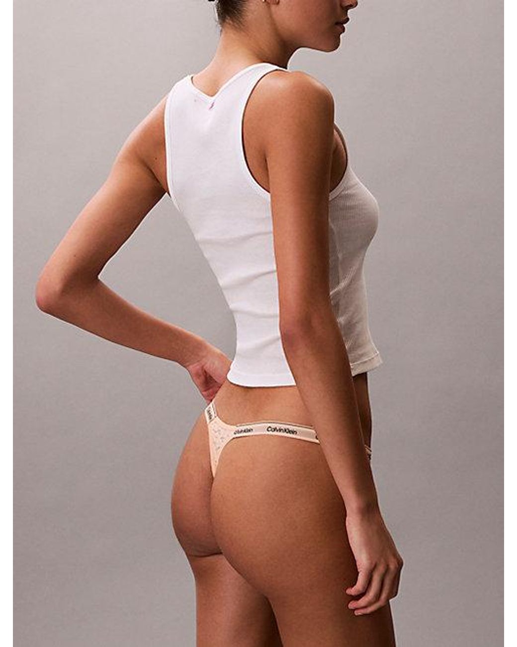 Calvin Klein Lage String in het Multicolor