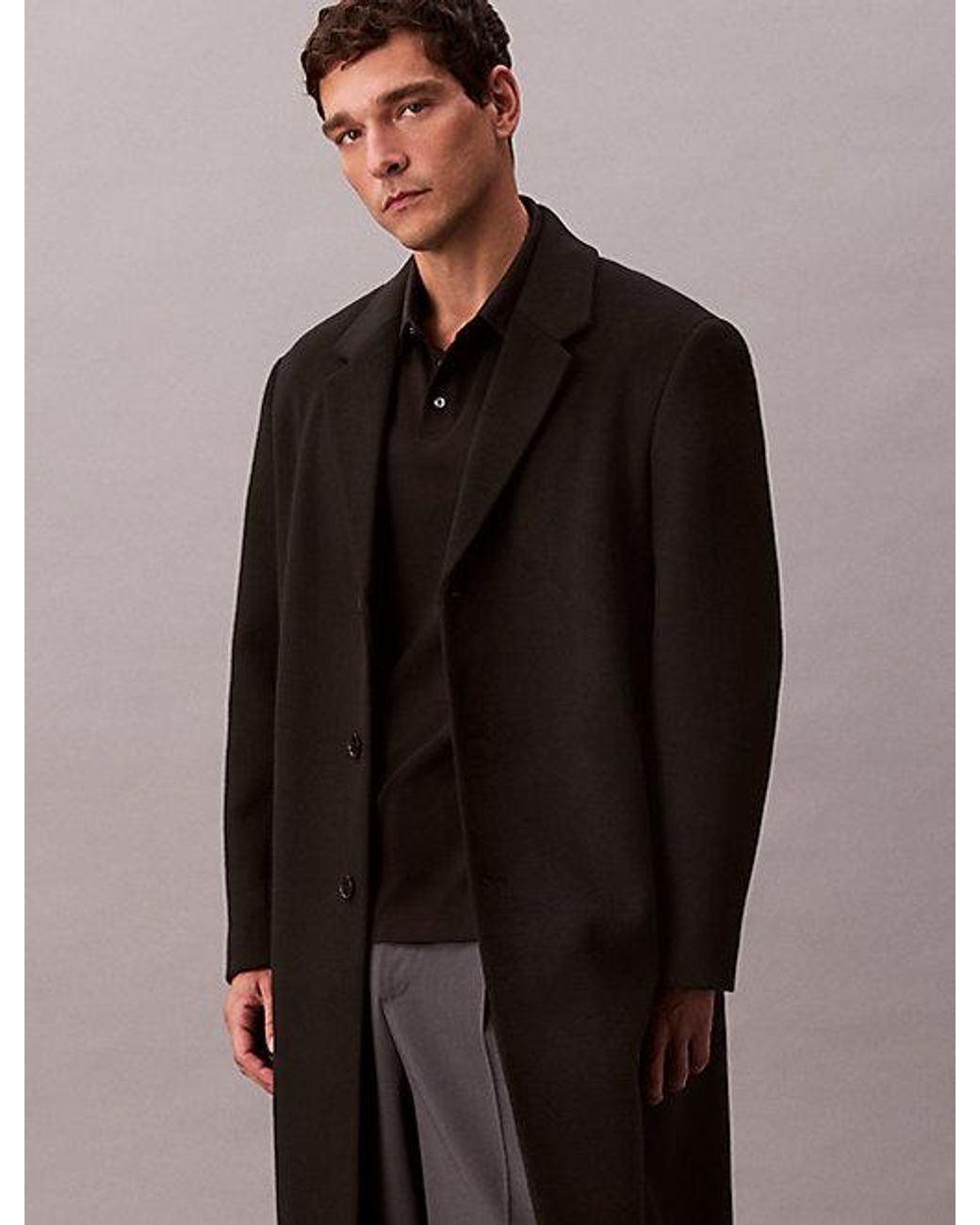 Calvin Klein Black Pima Cotton Polo Shirt for men
