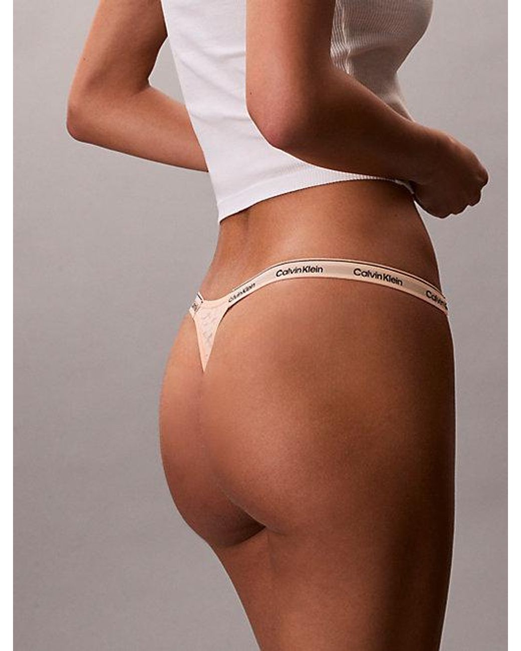 Calvin Klein Lage String in het Multicolor
